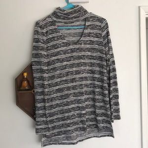 Extra long keyhole sweater